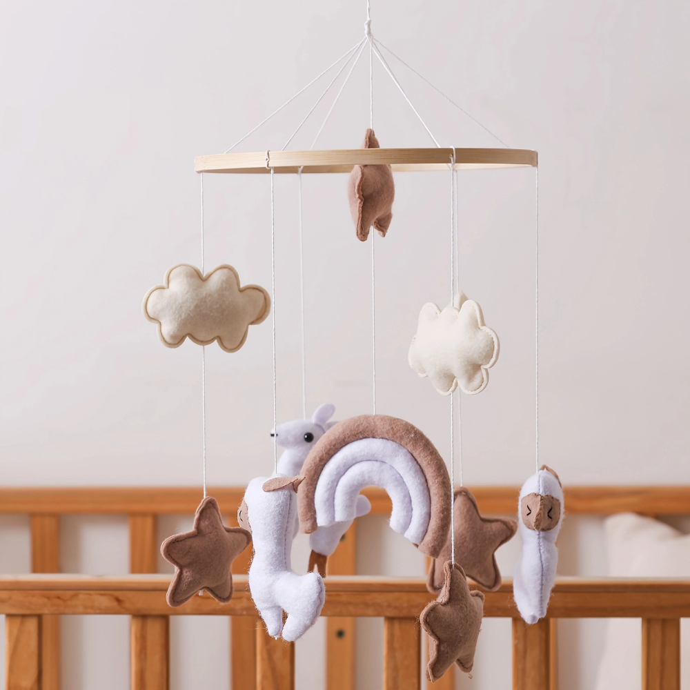 Baby Mobile Handcrafted Nolibooshop - Alpaca