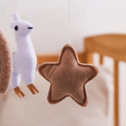 Baby Mobile Handcrafted Nolibooshop - Alpaca