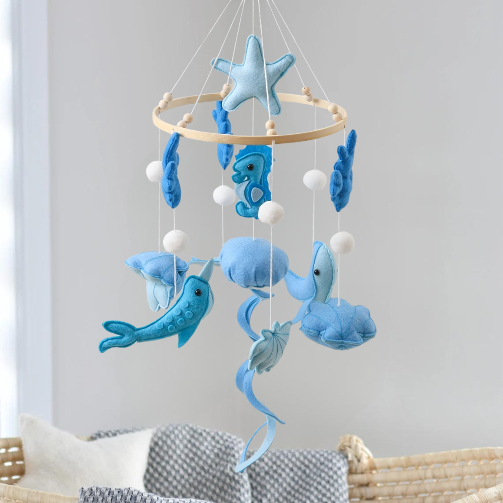 Baby Mobile Handcrafted Nolibooshop - Blue Ocean