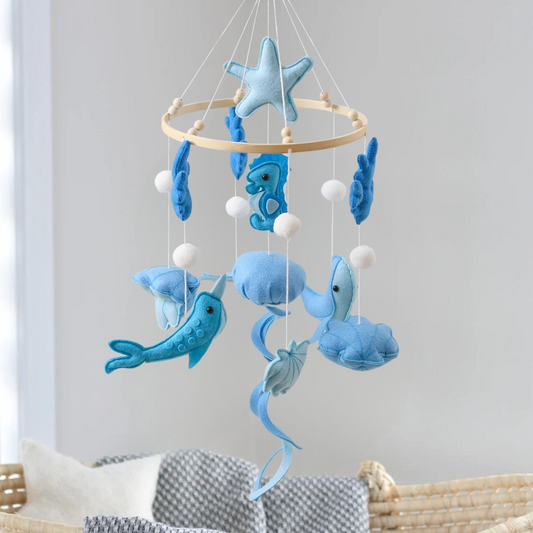 Baby Mobile Handcrafted Nolibooshop - Blue Ocean