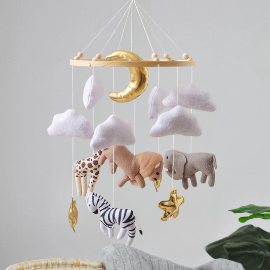 Baby Mobile Handcrafted Nolibooshop - Lion in Savannah