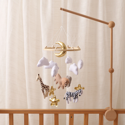 Baby Mobile Handcrafted Nolibooshop - Lion in Savannah