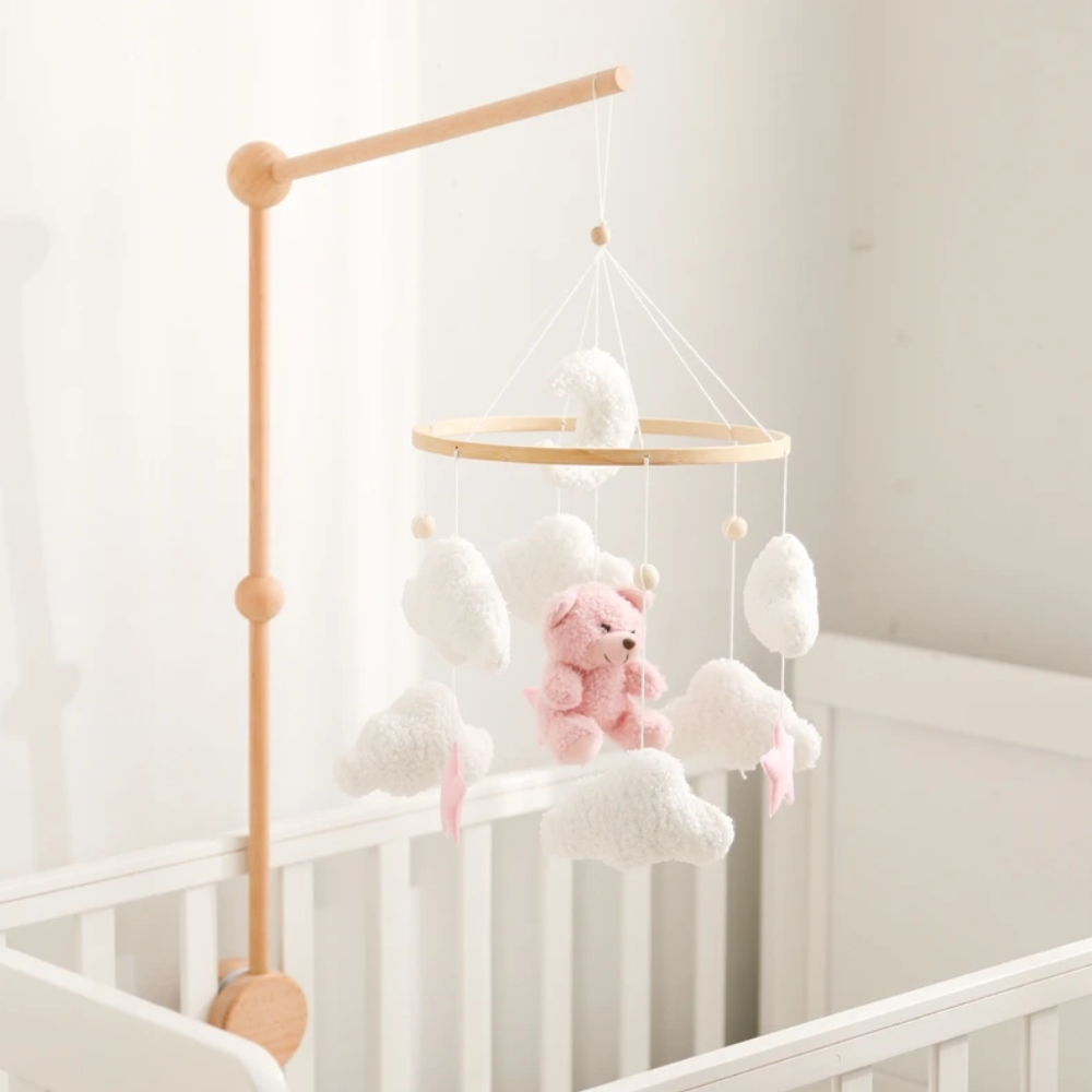 Baby Mobile Handcrafted Nolibooshop - Pink Bear