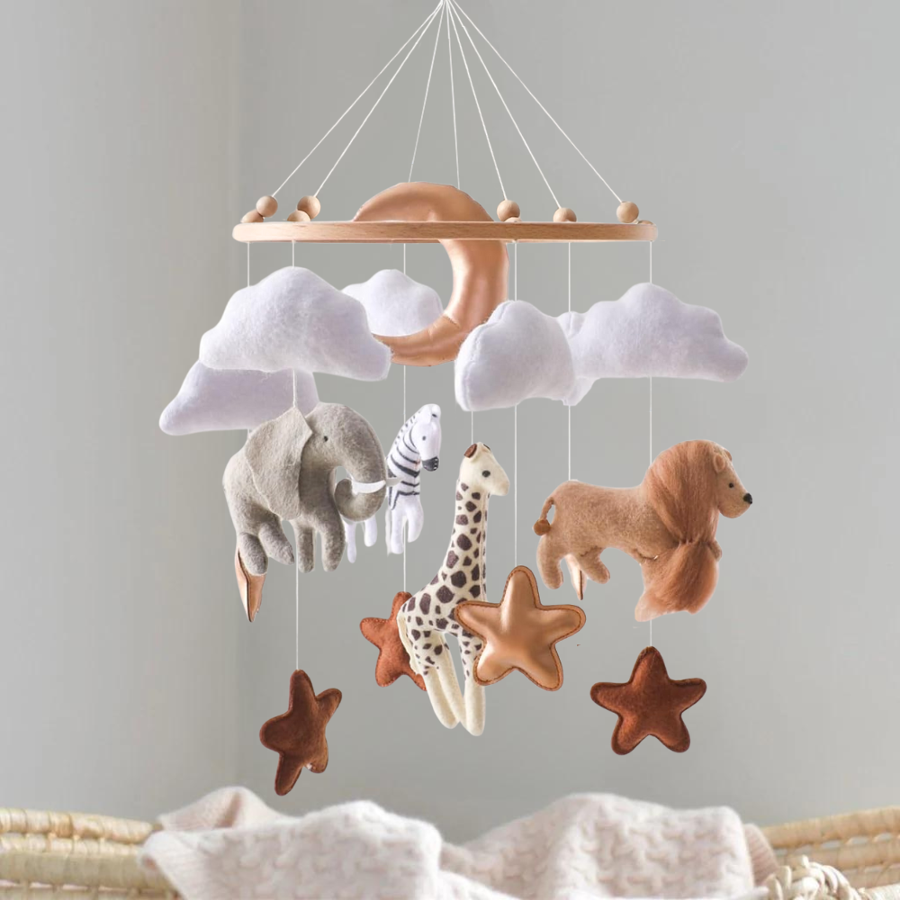 Baby Mobile Handcrafted Nolibooshop - Safari