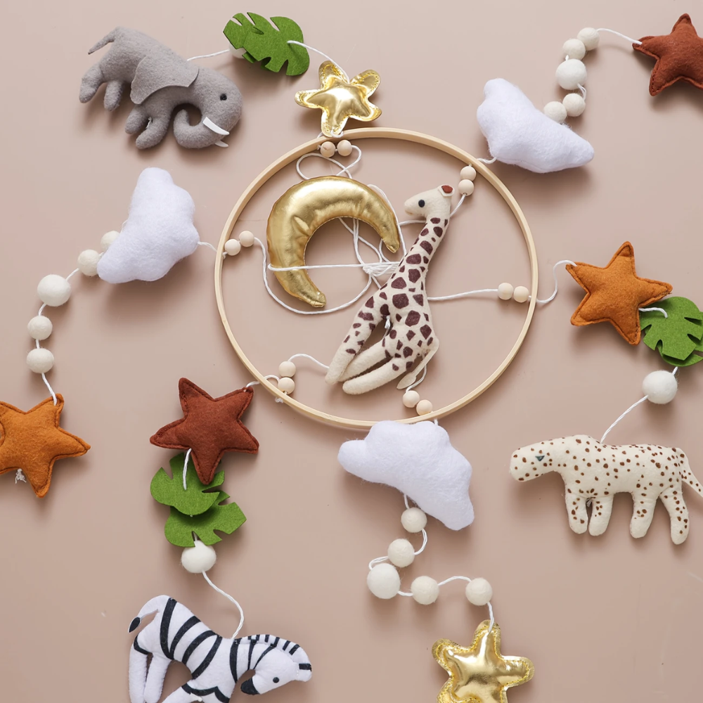 Baby Mobile Handcrafted Nolibooshop - Savanna