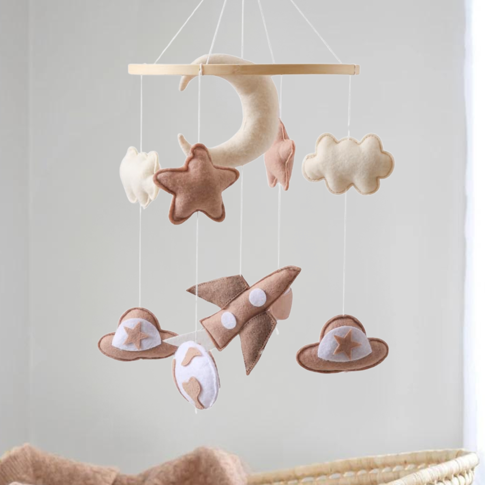 Baby Mobile Handcrafted Nolibooshop - Starry Dreams