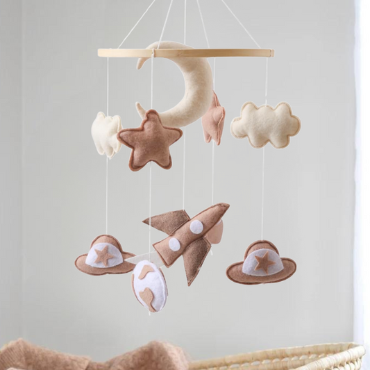 Baby Mobile Handcrafted Nolibooshop - Starry Dreams