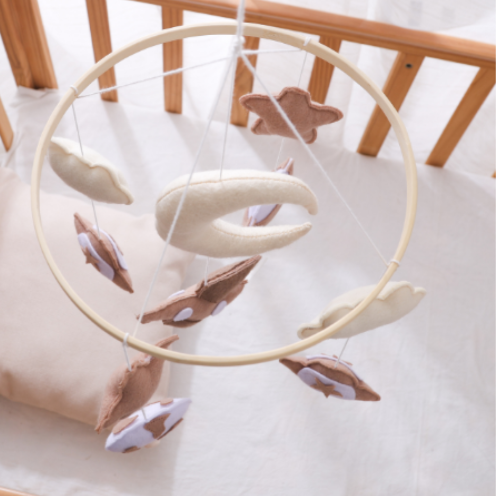 Baby Mobile Handcrafted Nolibooshop - Starry Dreams