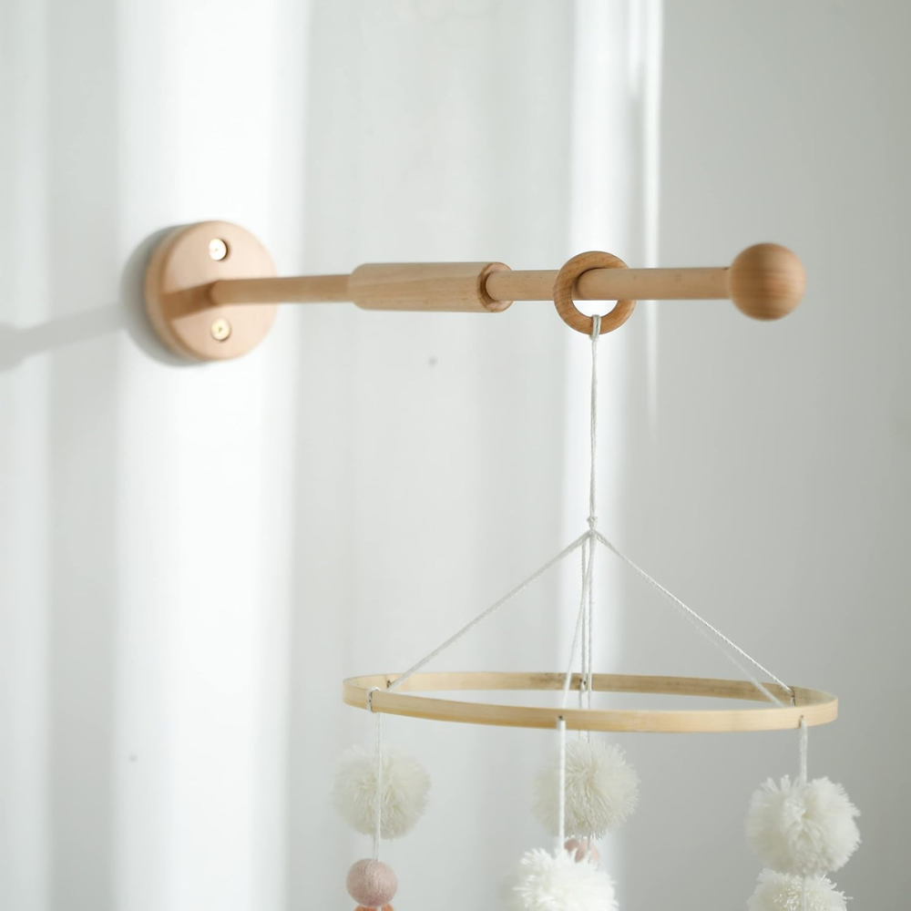 Wall mobile arm - Solid mount made with beech wood
