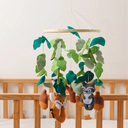 Baby Mobile Handcrafted Nolibooshop - Woodland Animals