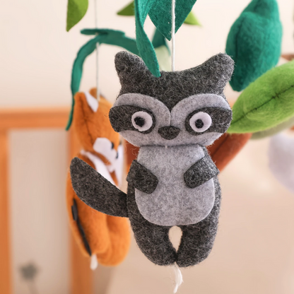 Baby Mobile Handcrafted Nolibooshop - Woodland Animals