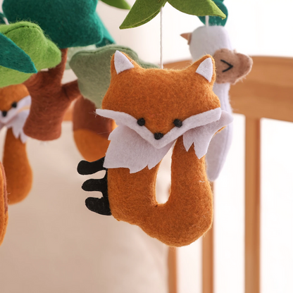 Baby Mobile Handcrafted Nolibooshop - Woodland Animals